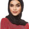 SHADOW Jersey Stretch Shailah Hijab Muslim Islamic Arab Scarf Headscarf Abaya Shawl Scarves Soft, One Size - 65 x 165 cm 01 SHADOW Jersey Stretch Shailah Hijab Muslim Islamic Arab