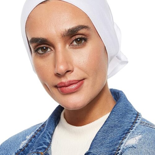 SHADOW Women's Hijab Jersey Cap Under Scarf Islamic Muslim Plain Tube Stretchable Head Band Bonnet Underscarf 01 SHADOW Women's Hijab Jersey Cap Under Scarf