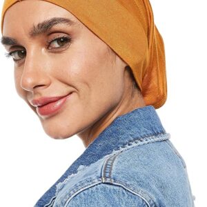 Hijabs Plain Tube Stretchable Head Band Bonnet Underscarf