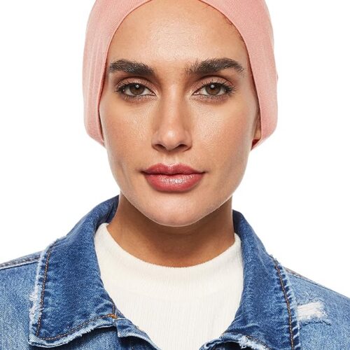 SHADOW Women's Hijab Jersey Cap Under Scarf Islamic Muslim Plain Tube Stretchable Head Band Bonnet Underscarf 06 Hijab Jersey Cap Scarf Islamic Muslim Plain