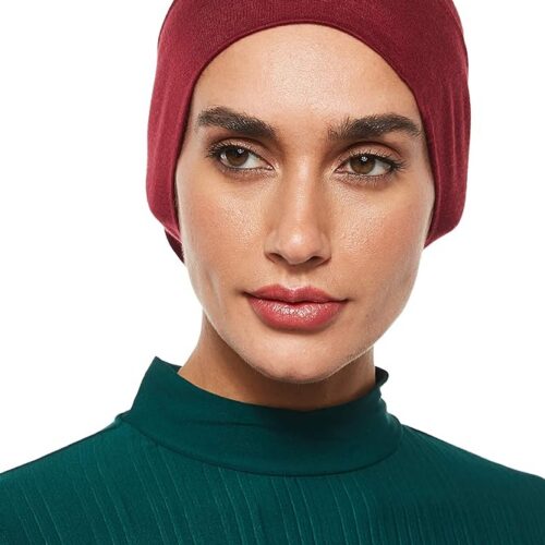 SHADOW Women's Hijab Jersey Cap Under Scarf Islamic Muslim Plain Tube Stretchable Head Band Bonnet Underscarf 07 Under Scarf Islamic Muslim Plain Tube Stretchable