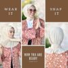 Snap Hijab-Turbans for Women-Hijab for Women Hair Wraps-Head Wraps for Women Hijab Undercap-Caps-Instant Hijab Women Hijab Undercap-Caps-Instant Hijab
