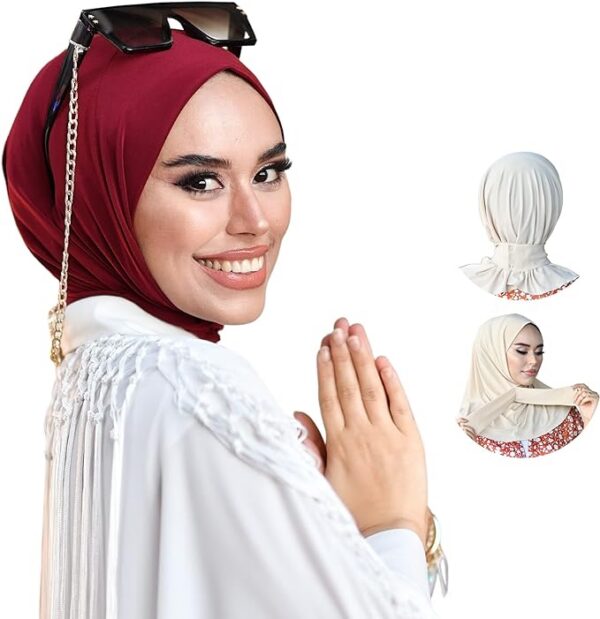Snap Hijab-Turbans for Women-Hijab for Women Hair Wraps-Head Wraps for Women Hijab Undercap-Caps-Instant Hijab 04 Women Hijab Undercap-Caps-Instant Hijab