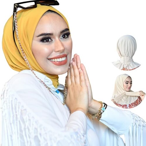Snap Hijab-Turbans for Women-Hijab for Women Hair Wraps-Head Wraps for Women Hijab Undercap-Caps-Instant Hijab 07 Hijab-Turbans for Women-Hijab for Women Hair