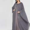 Bousni Women Beads Embellished Kaftan Abaya 02 Bousni Women Beads Embellished Kaftan Abaya