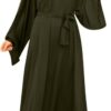 Women's Muslim Long Sleeve Dress Vintage Pullover Abaya